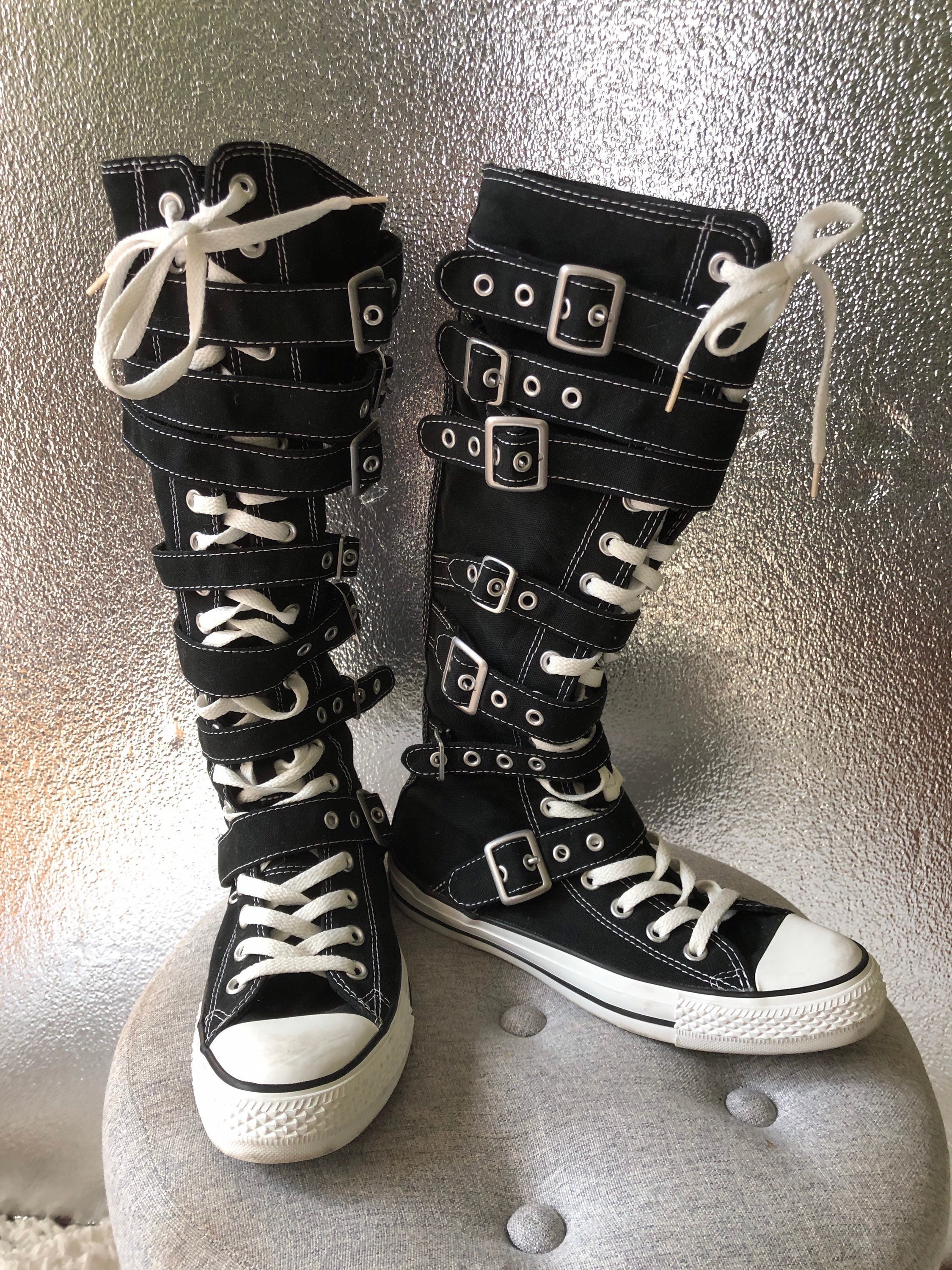 knee length converse boots
