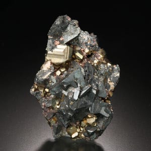 Tetrahedrite, Pyrite, Daly-Judge Mine, Park City Mining District, Summit Co., Utah, USA