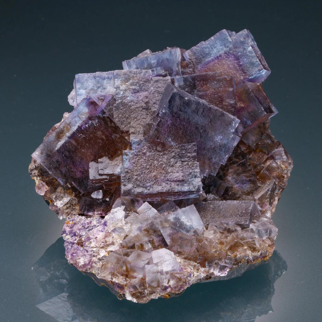 Fluorite, Minerva No. 1 Mine, Cave-in-rock, Hardin County