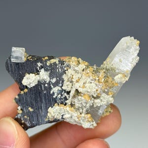 Quartz, Fluorite, Ferberite, Yaogangxian Mine, Yizhang Co., Chenzhou, Hunan, China