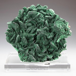 Malachit, Pseudomorph Azurit, Milpillas Mine, Cuitaca, Santa Mexico Muni., Sonora, Mexico