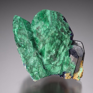Azurite Partial Pseudomorph to Malachite, Tsumeb Mine, Tsumeb, Oshikoto Region, Namibia