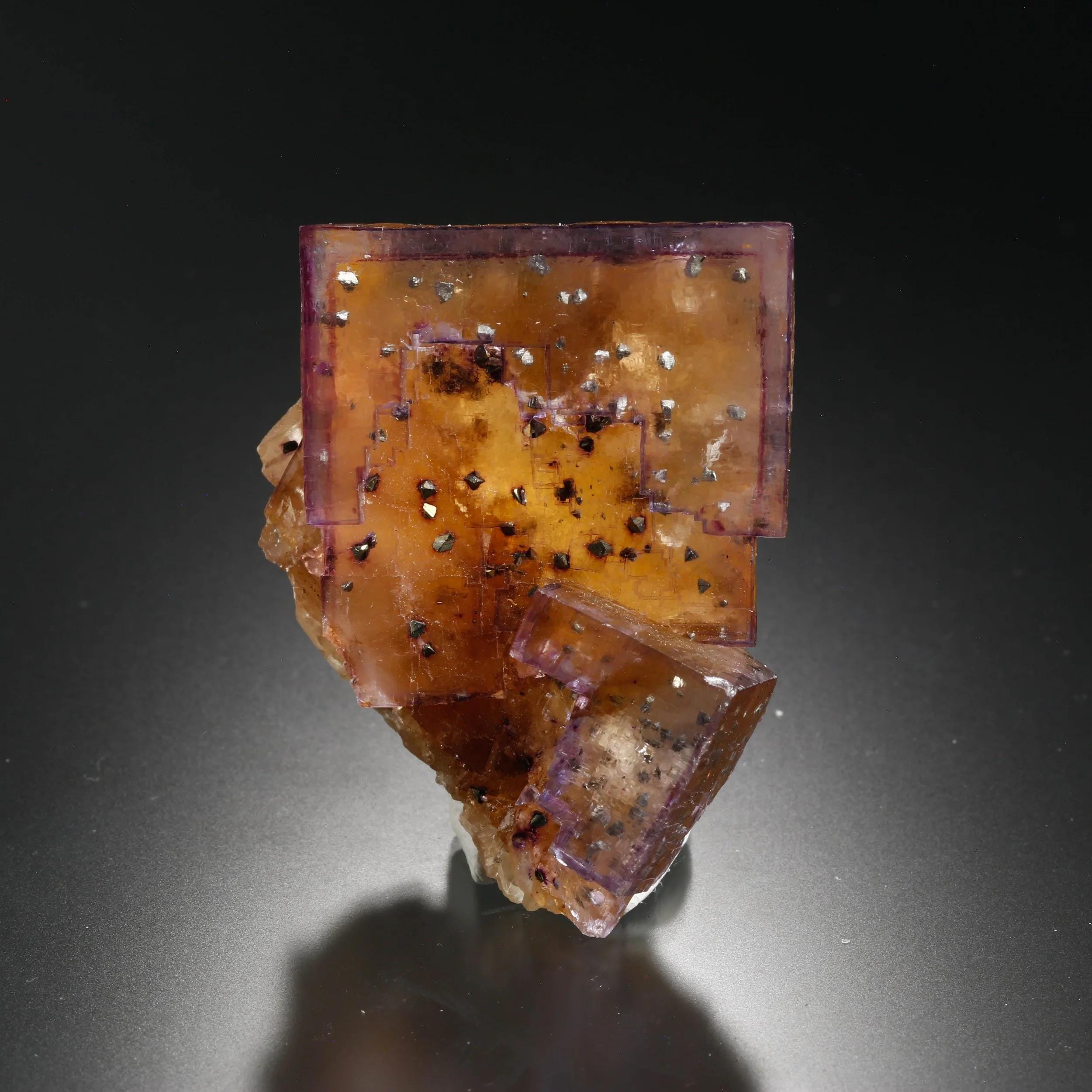 Fluorite, Chalcopyrite Inclusions, Minerva No. 1 Mine, Cave-in