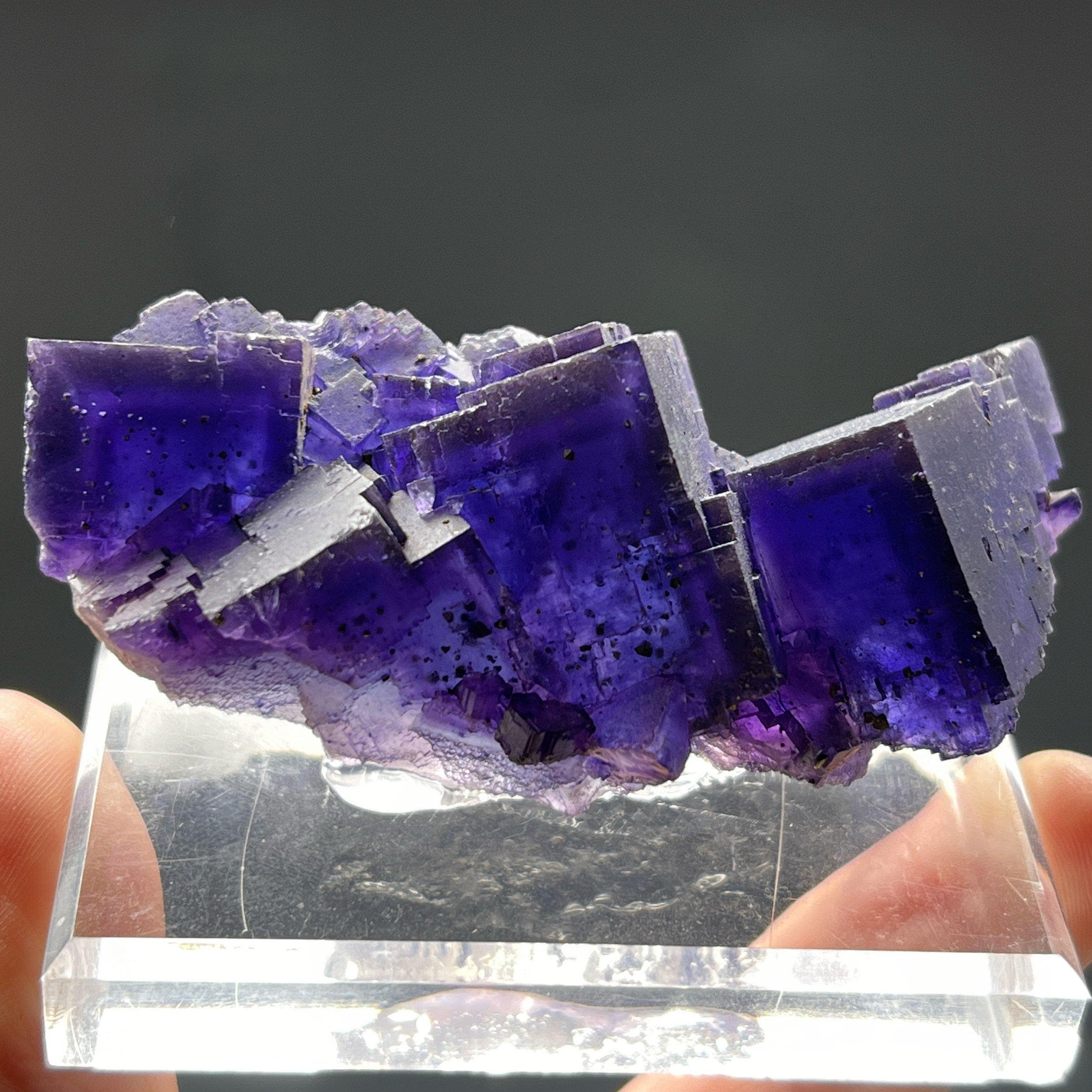置物 Minerva Mine#1 Fluorite, Minerva No. 1 Mine, Cave-in-rock, Hardin County