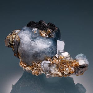 Fluorapatite, Ferberite, Panasqueira Mines, Covilha, Castelo Branco, Portugal