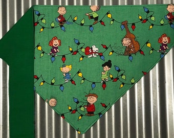 Charlie Brown Christmas (Green) Dog Bandana