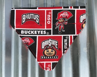 Ohio State Buckeye's Dog Bandana