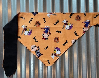 Charlie Brown Halloween Bandana - Orange