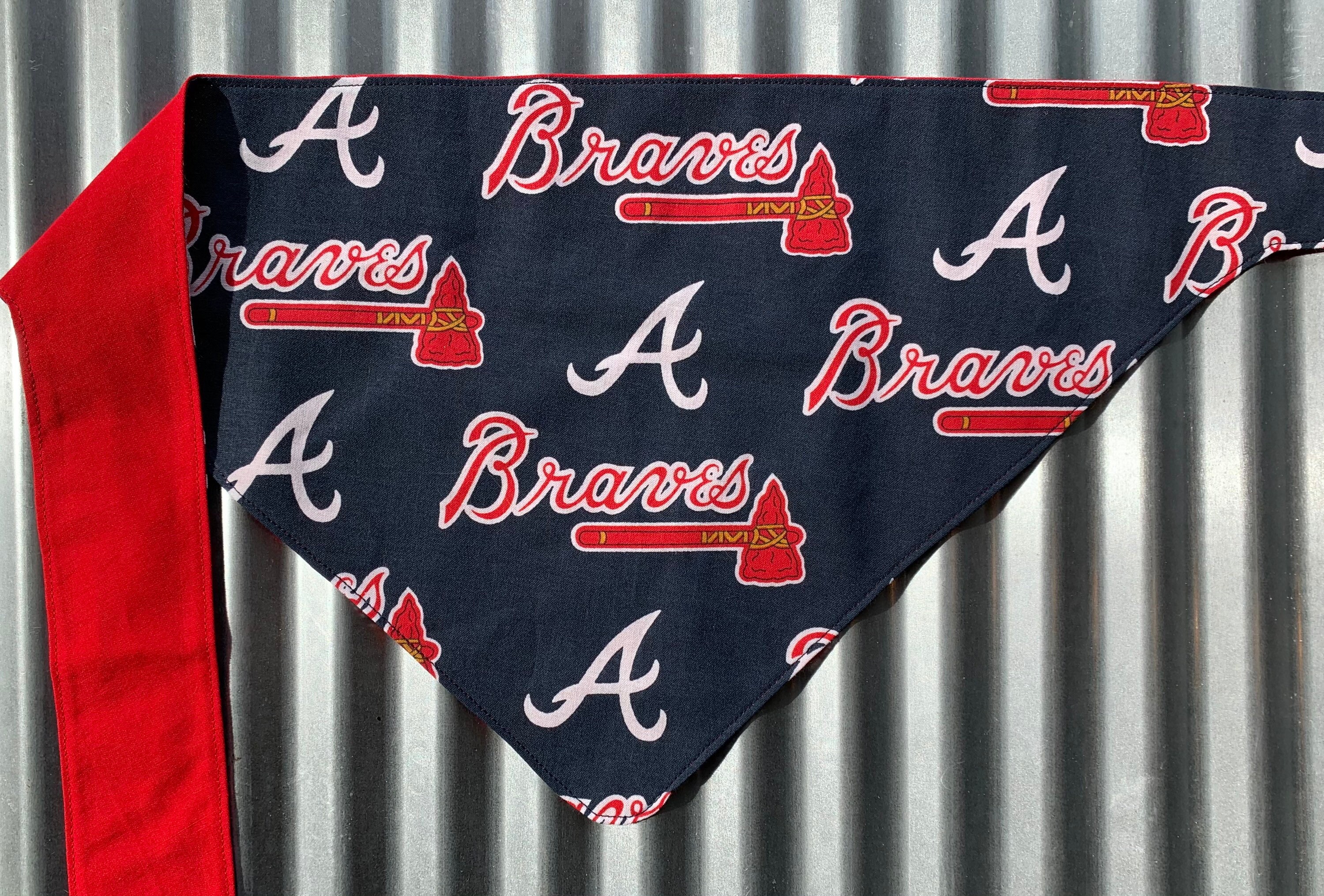 braves dog bandana