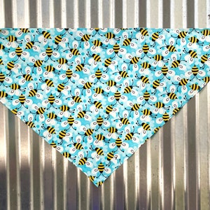 Blue Bees Dog Bandana