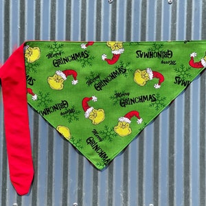 Grinchmas Dog Bandana - Green