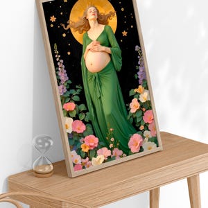 The Empress Tarot Card Digital Wall Art. Digital art. Tarot card. Empress