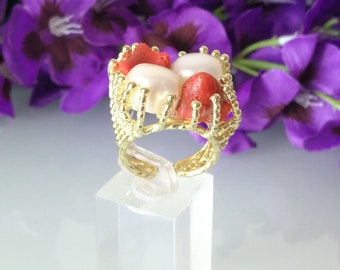 Anello corallo rosso deals