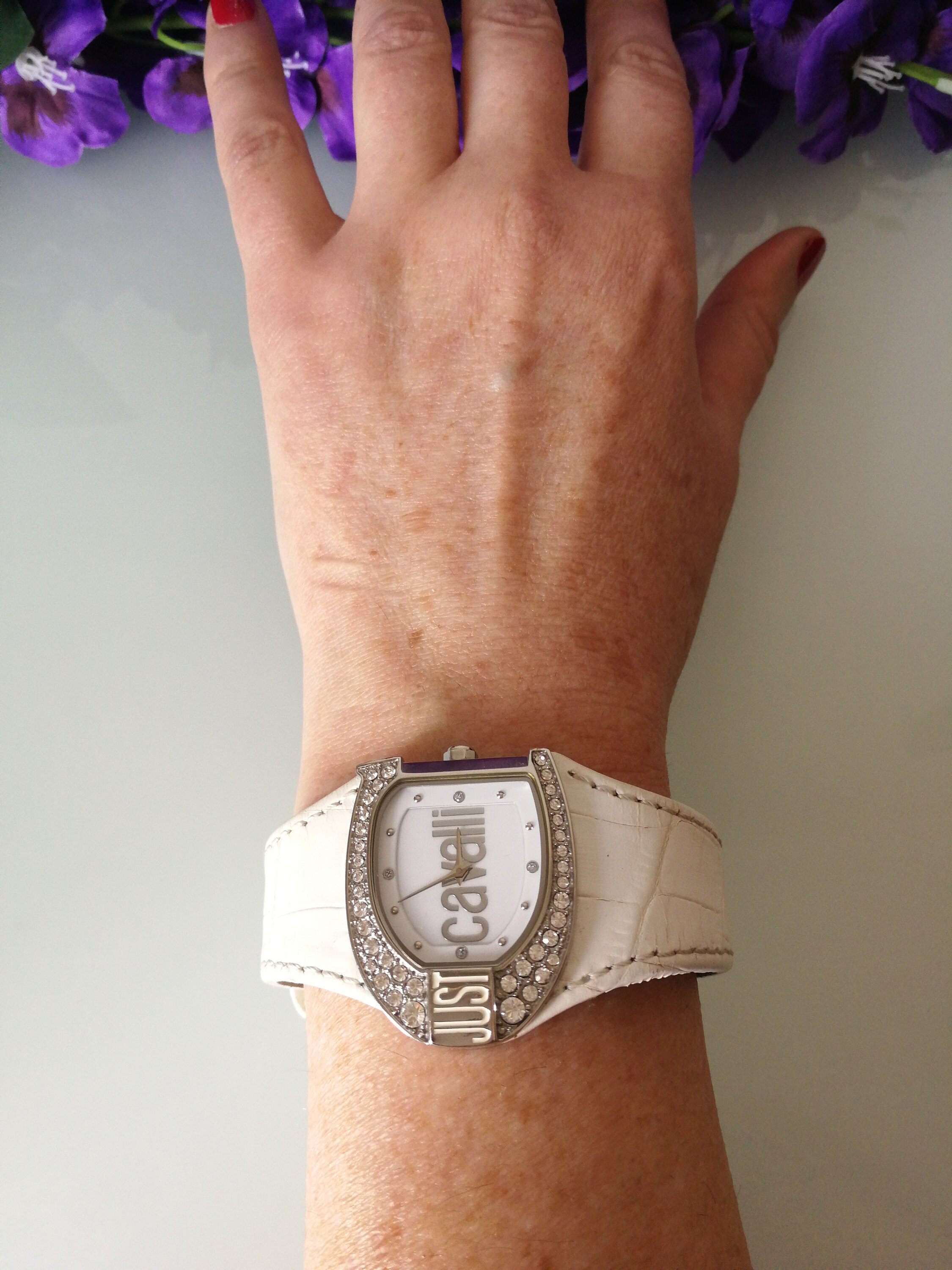 NIB Just Cavalli Women\'s JC1L010L0015 Brown Leather Strap Logo Logomani new box Just Cavalli main image 2