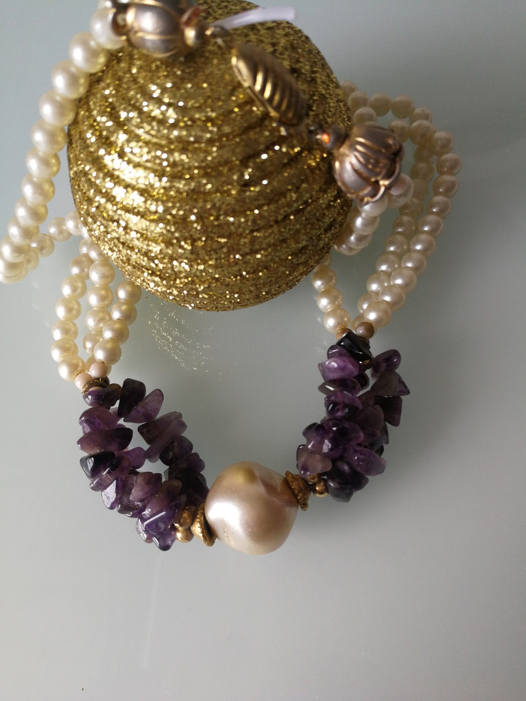 72 Pezzi Da 10 Mm Di Perline Di Ametista Viola Naturale, Perline - Foto 5