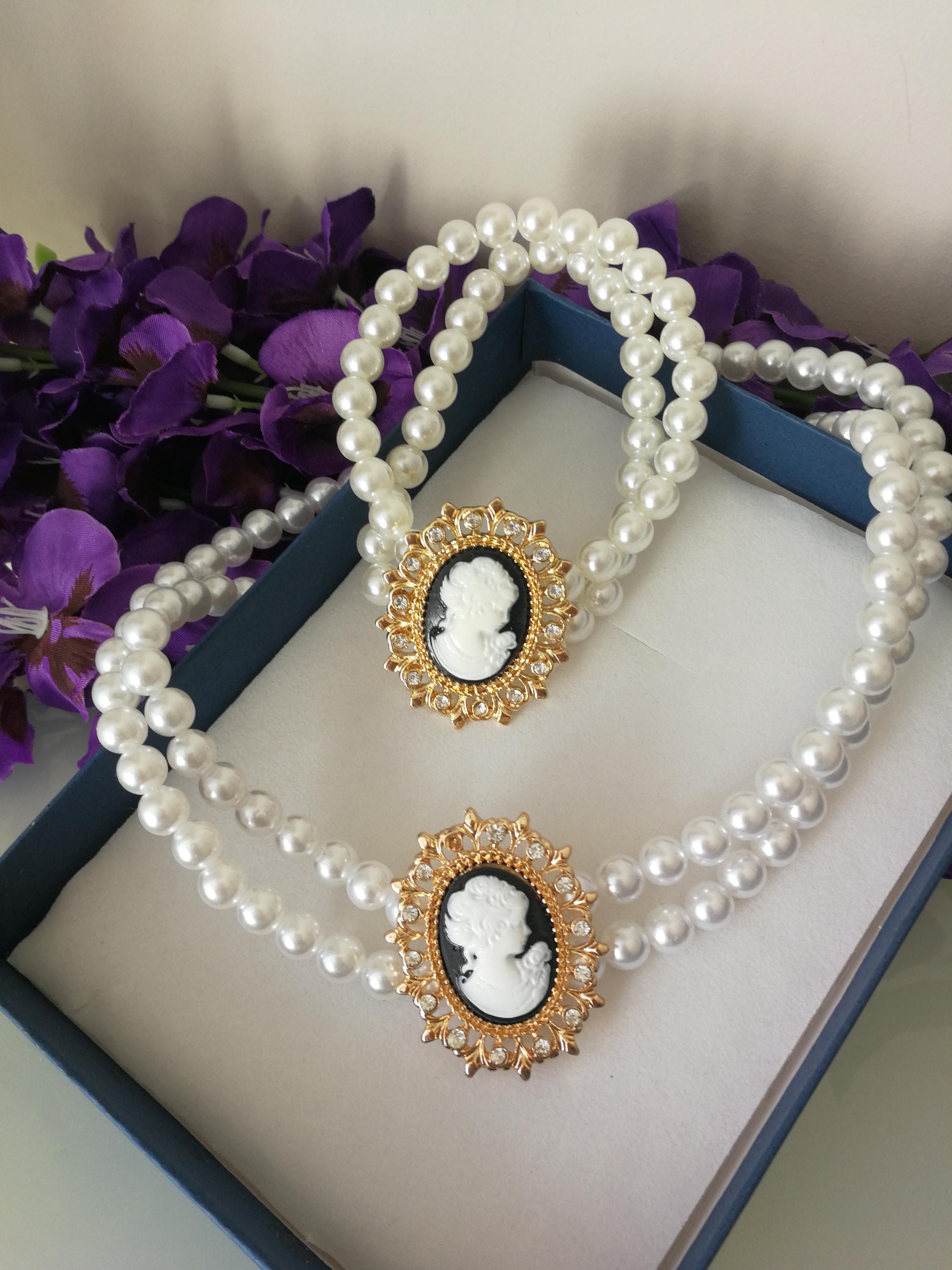 Collana Bracciale Orecchini Perla Set Gioielli Perla Di Conchiglia 10mm Bianco - Collana, Bracciale, Orecchini, Nickel-free Set Regalo Perla Mare Del Sud - Foto 10