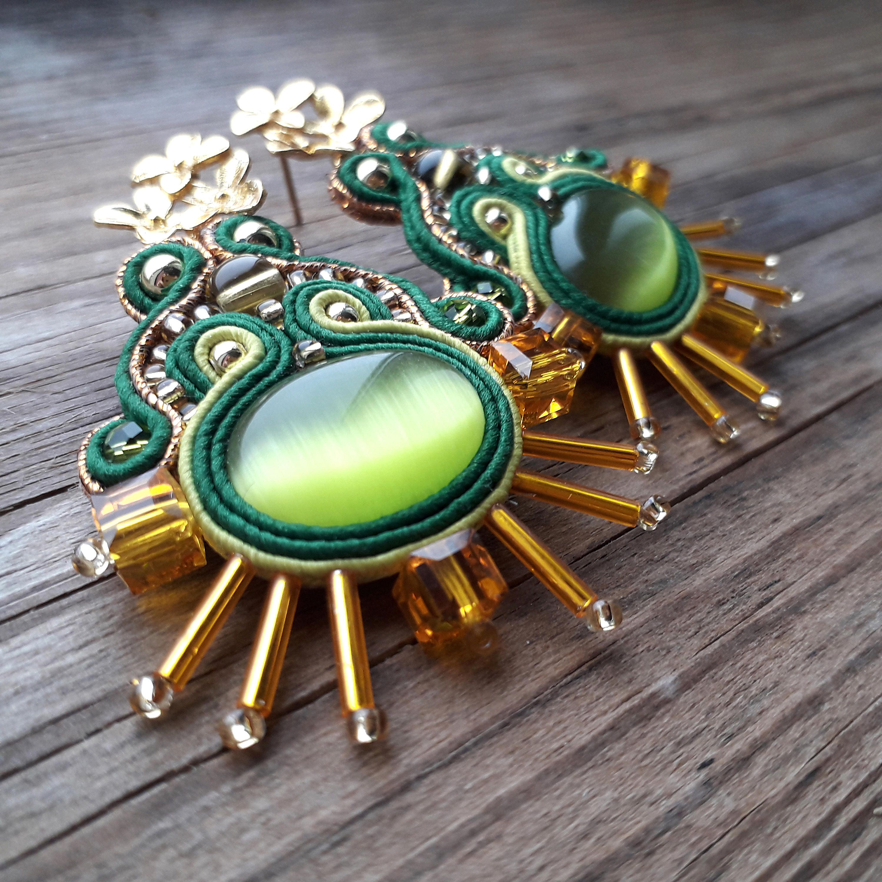 funky gold earrings