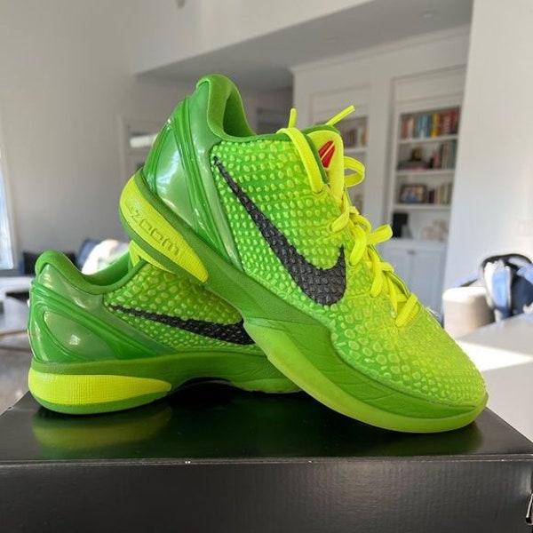 Kobe 6 Protro “Grinch” Green Apple Volt Crimson Black, Women and Men Shoes, Sneaker gifts, Unisex shoes