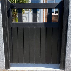 Made to Measure Timber Garden Gate – Cottage Style Pedestrian Gate Painted gate & posts