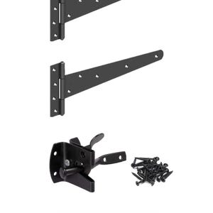 Made to Measure Timber Garden Gate – Cottage Style Pedestrian Gate Black Gate Set