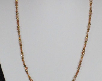 Gold and topaz necklace