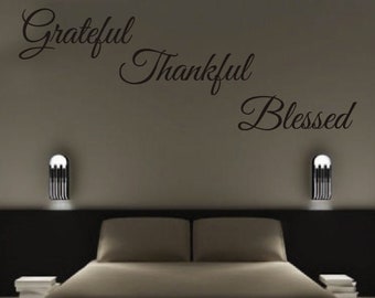 Blessed Wall Decal Etsy