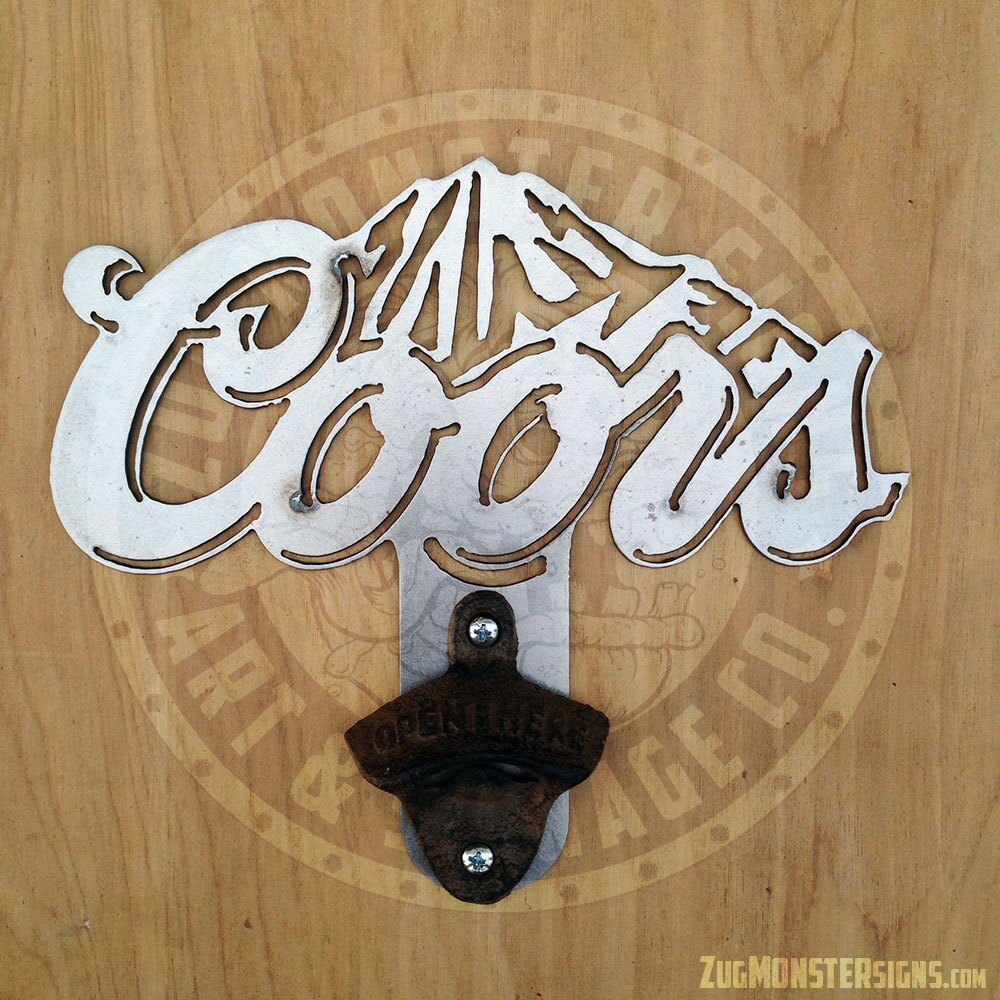 Metal Art Wall Mounted Coors Vintage Bottle Opener Metal Art Wall Mounted Coors Vintage Bottle Opener