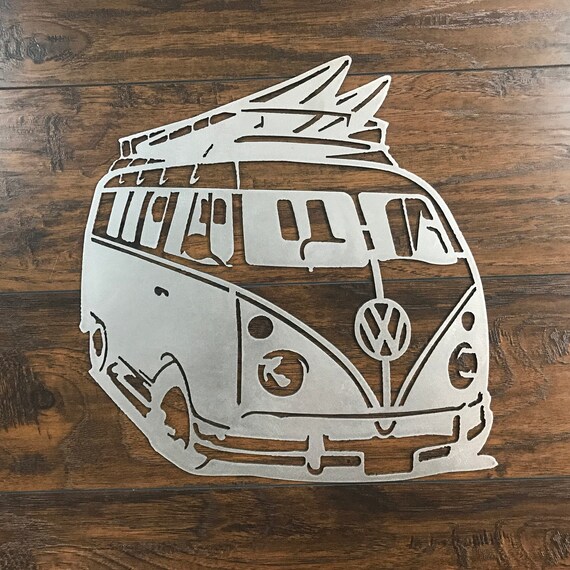 VW Bus Metal Wall Art Etsy