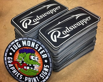 120 Custom Vinyl Stickers - Rectangle
