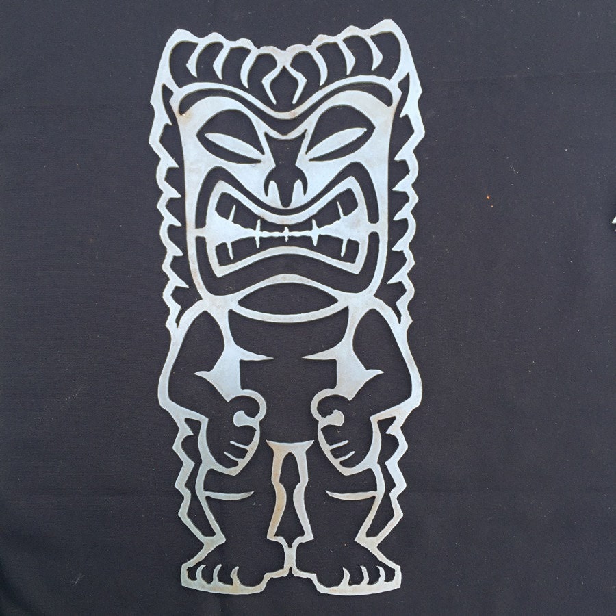 Tiki Metal Wall Art Sign Etsy