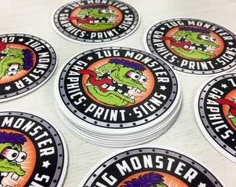 120 Custom Vinyl Stickers - Circle
