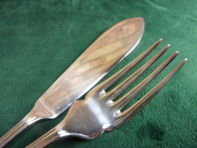 Nice Arthur Price 6 Setting Fisheaters Set Dubarry Pattern Silver