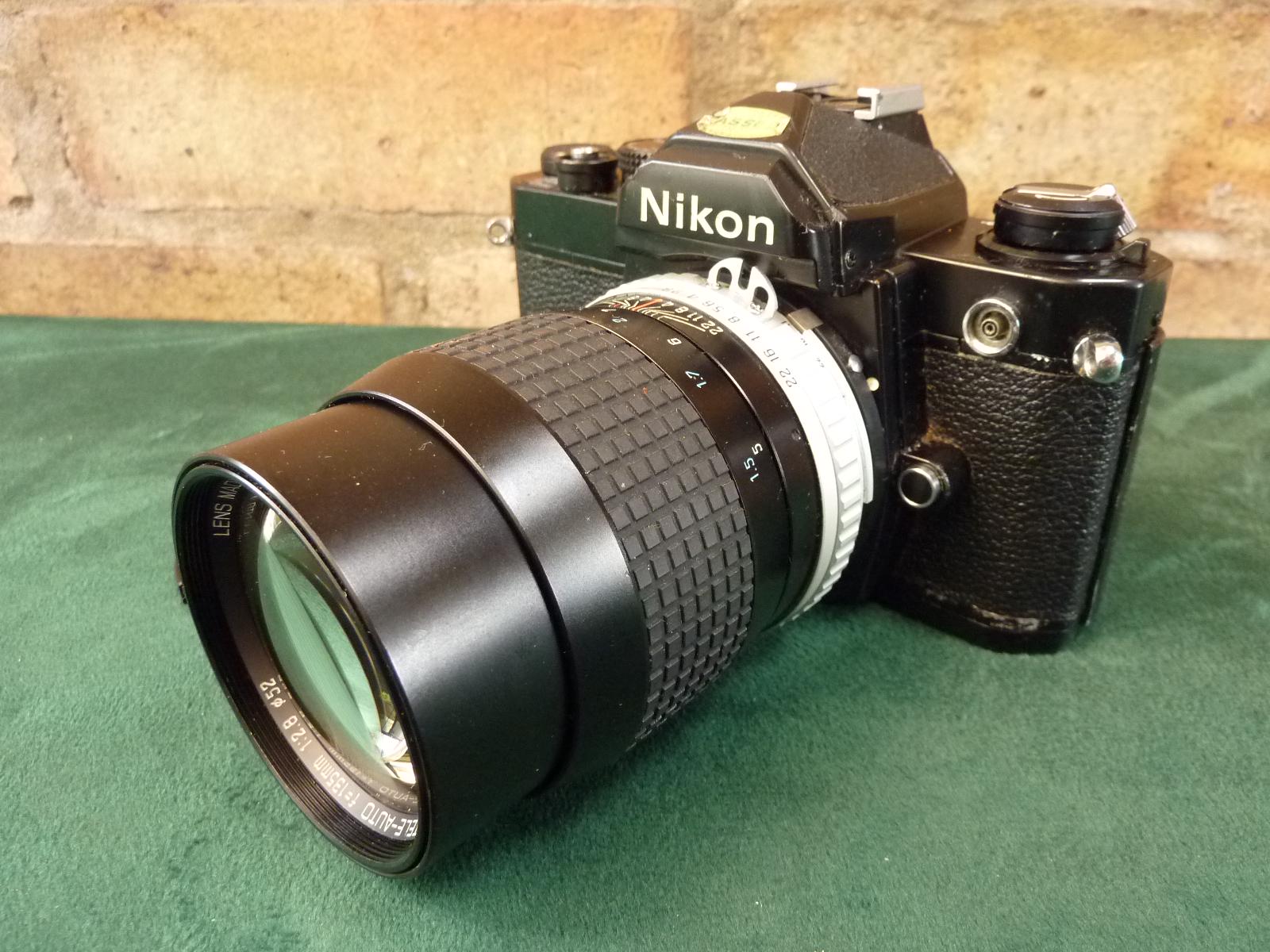 A Nice Vintage Nikon FM 35MM SLR Camera 1:1.2.8 135mm Lens - Etsy