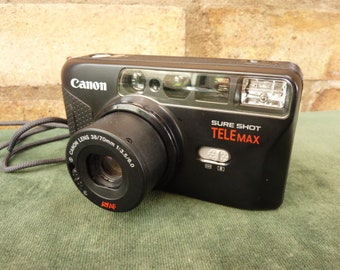 nice vintage Canon Sure Shot Tele max 35mm camera Canon 38-70mm lens