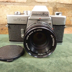 a nice Minolta SRT 101b 35MM SLR camera Rokkor 1:1.7 50mm lens