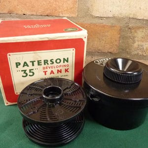 Vintage boxed Paterson film developing tank 35mm
