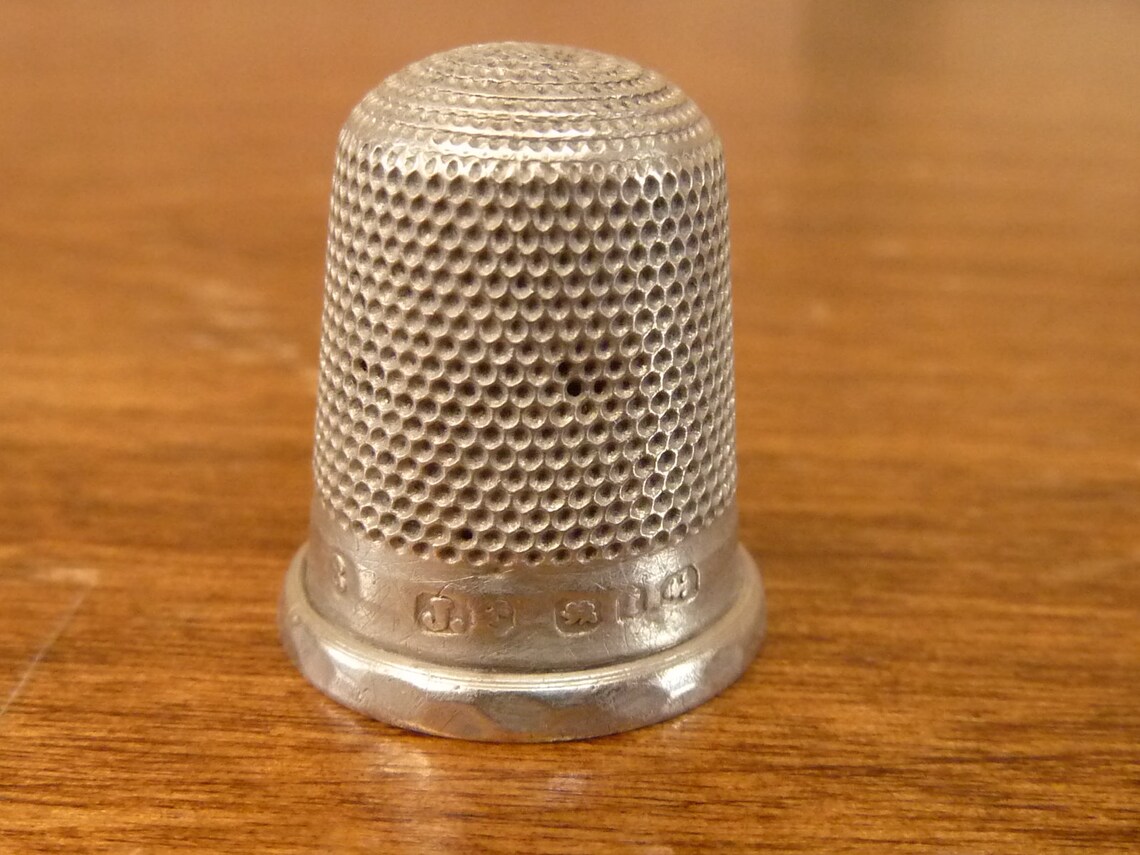 A nice Vintage small James Fenton Thimble Hallmarked silver Etsy