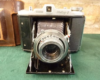 Vintage Welmy 6 Folding Camera 120 Roll Film With Terionar 1:4.5