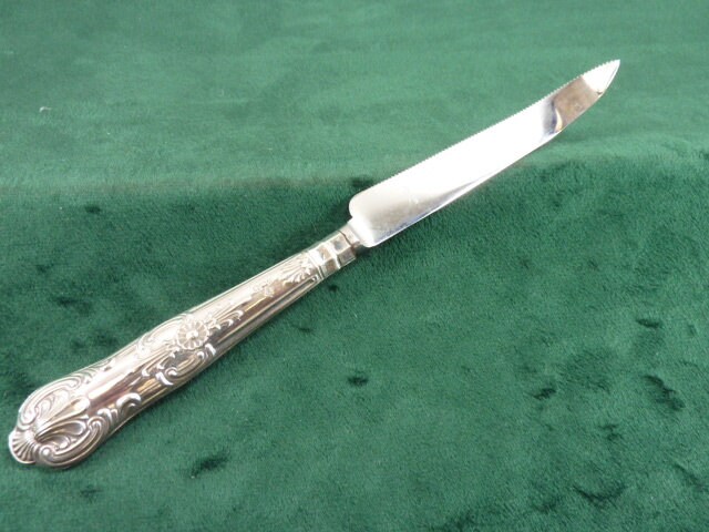 Vintage Harrison Brothers Bread Knife Hallmarked Silver