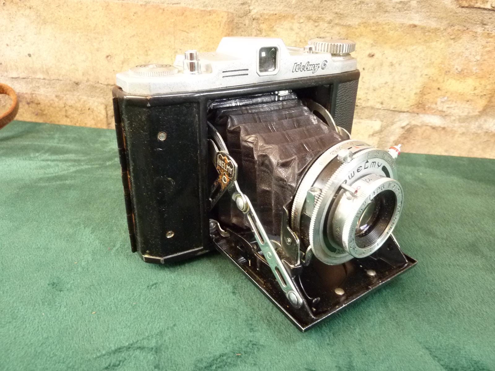 ：1950年代日本製フォールディングカメラ｜Welmy Vintage Welmy 6 Folding Camera 120 Roll Film With Terionar 1:4.5