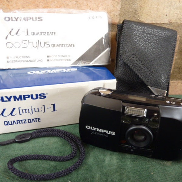 Bel appareil photo compact vintage Olympus MJU I 35 mm, objectif 35 mm