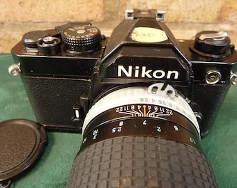 A Nice Vintage Nikon FM 35MM SLR Camera 1:1.2.8 135mm Lens - Etsy