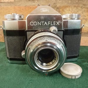 vintage Zeiss Contaflex  35mm camera with zeiss :2.8 50mm lens #2