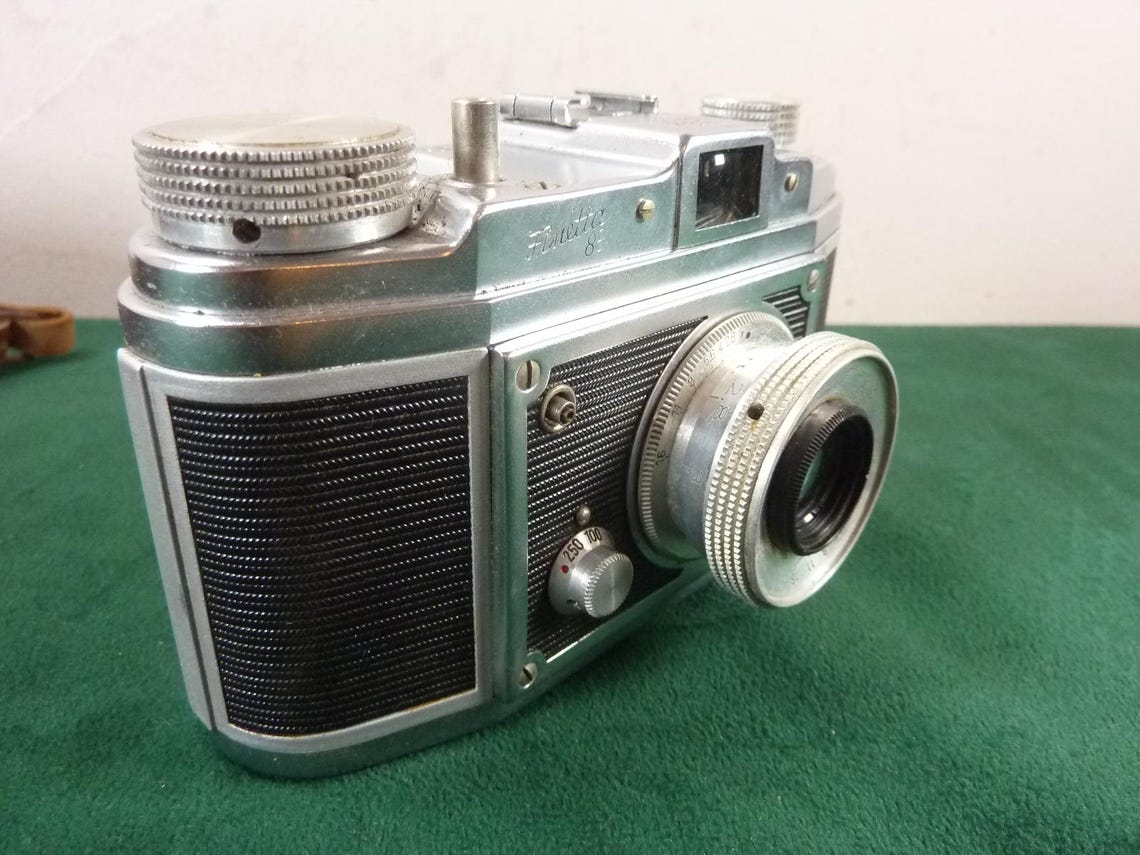 nice vintage Sarraber Finetta 88 35mm camera 1:2.8 45mm lens #2, foto 4 di 5