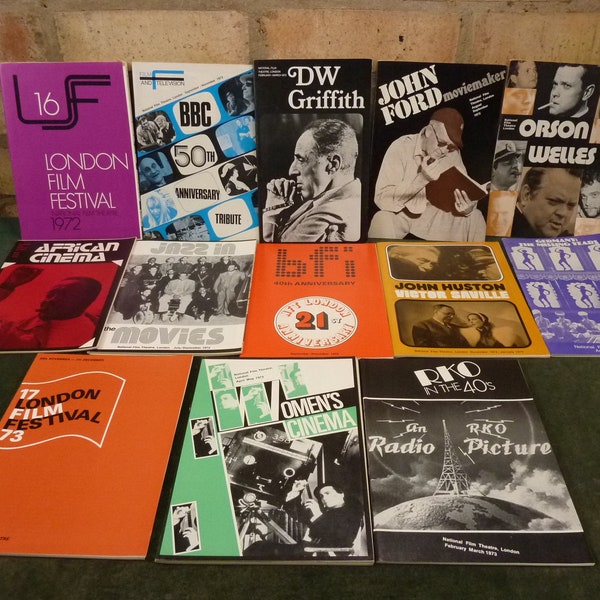 13 Vintage National film Theatre Magazines all from 1972-73