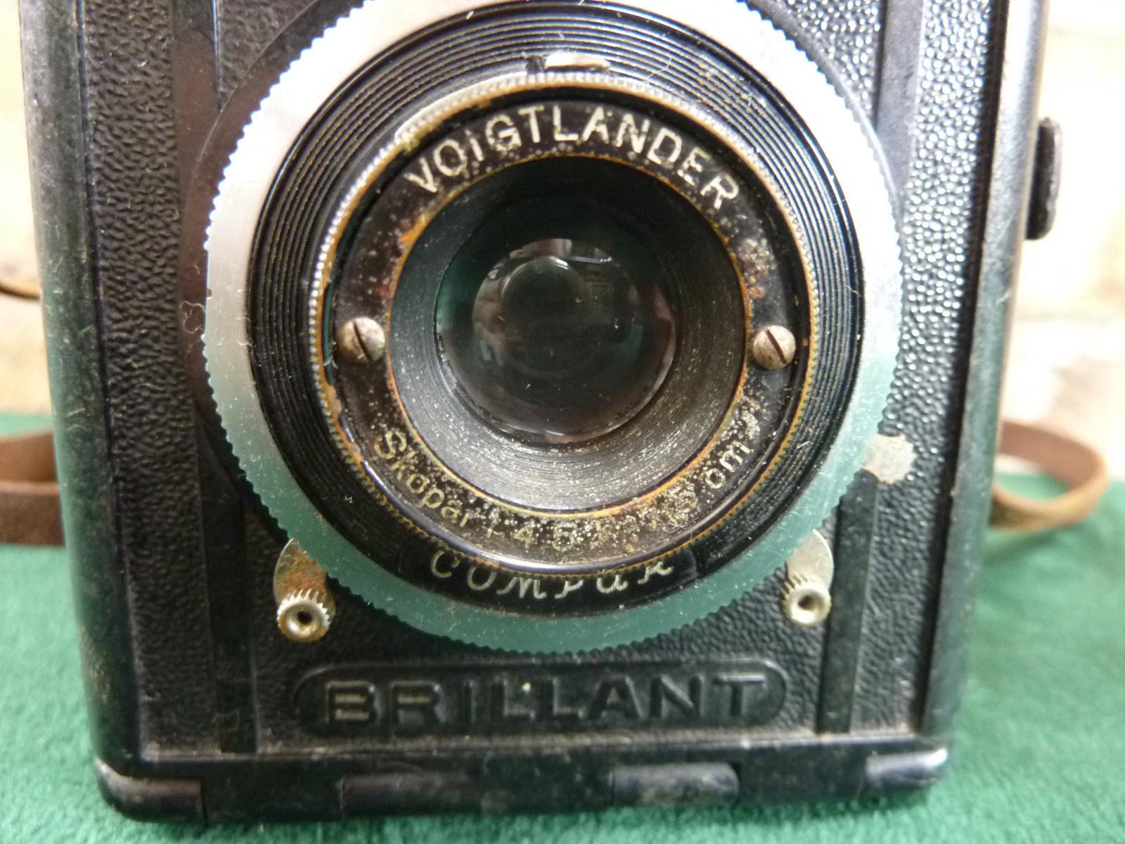 Voigtlander Brillant 6x6 1:7,7 Camera d'Epoca Vintage da Collezione Originale Voigtlander Brillant 6x6 1:7,7 Camera d'Epoca Vintage da Collezione Originale