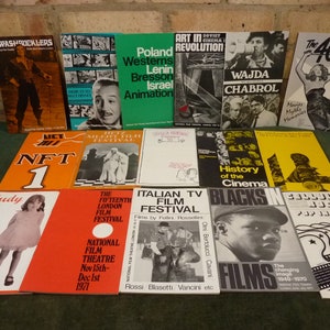 15 Vintage National film Theatre Magazines all from 1970-71