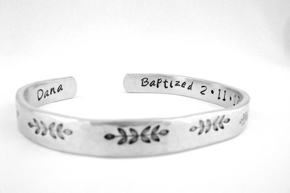 adult christening bracelet