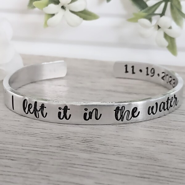 I Left it in the Water Baptism Bracelet for Woman or Teen Girl, Baptized Gift