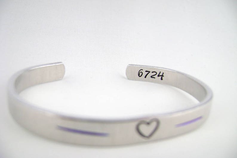 Police Wife Trooper Badge Number Police Officer Gift Deputy Wife Jewelry Police Girlfriend Bracelet